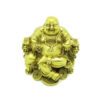 Wealthy Brass Laughing Buddha Sitting on Dragon Chair4