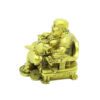 Wealthy Brass Laughing Buddha Sitting on Dragon Chair5