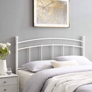 White Metal Headboard