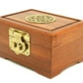 Wooden Jewellery Box with Longevity Sau Symbol