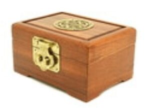Wooden Jewellery Box with Longevity Sau Symbol