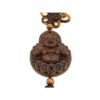 Wooden Laughing Buddha with Chinese Coins Hanging3