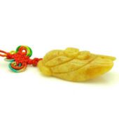 Yellow Jasper Feng Shui Double Carps Tassel1