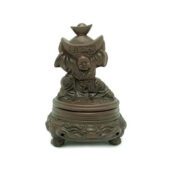 Zisha Clay Child Carrying Ingot Incense Burner1