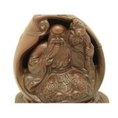 Zisha Clay Longevity Sau Deity in Peach Incense Burner1