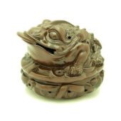 Zisha Clay Money Frog Incense Burner1