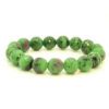 Zoisite Crystal Faceted Round Bracelet 12mm1