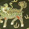 10Crt Gold Thread Silk Embroidered Kei Loon Black Mat2