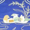 10Crt Gold Thread Silk Embroidered Mandarin Ducks Mat (Blue)2