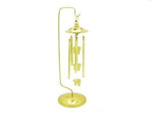6-Rod All-Metal Three Chi Lin Windchime With Stand (L)1