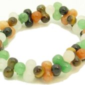 8 Shape Five Assorted Gemstones Bracelet1