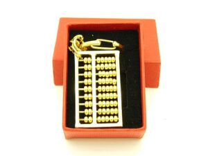 Abacus Golden Key Chain1