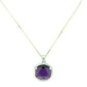 Amethyst Star Of David Pendant With 925 Silver Chain