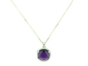 Amethyst Star Of David Pendant With 925 Silver Chain