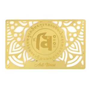 Anti-Illness Amulet Gold Talisman Card