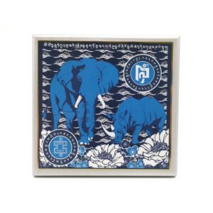 Anti Robbery Plaque - Blue Rhino and Elephant for Burglary Star1