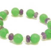 Aventurine With Amethyst And Clear Quartz Bracelet1