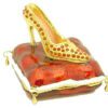 Bejeweled Wish-Fulfilling High Heel On Pillow Jewelry Box2