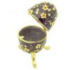 Bejeweled Wish-Fulfilling Purple Floral Egg Jewelry Box3