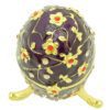 Bejeweled Wish-Fulfilling Purple Floral Egg Jewelry Box4