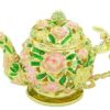 Bejeweled Wish-Fulfilling Rose Teapot With Dragonfly1