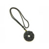 Black Obsidian Piyao Ping An Kou Coin Pendant2