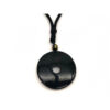 Black Obsidian Piyao Ping An Kou Coin Pendant3