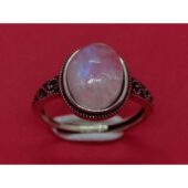 Blue Moonstone Cabochon Ring1