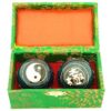Blue Yin Yang Chinese Health Balls With 8 Trigrams2