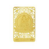 Bodhisattva for Ox & Tiger (Akasagarbha) Printed on a Card in Gold1