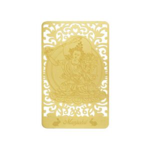 Bodhisattva for Rabbit (Manjushri) Printed on a Card in Gold1