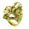Brass Dragon Head Ring2