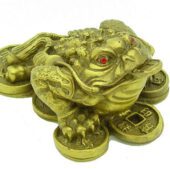 Brass Money Frog Bitting Coin (S)1