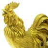 Brass Rooster With Bamboo3