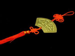 Brass Smooth Sailing Ship And Peace Mystic Knot Tassels1