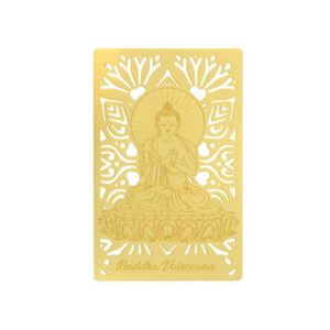 Buddha Vairocana Gold Talisman Card