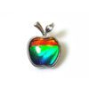 Canadian Ammolite Apple Pendant with 925 Silver Frame3