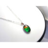 Canadian Ammolite Oval Pendant with 925 Silver Frame6