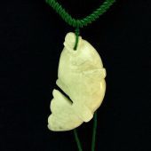 Carp Biting Coin Jade Pendant Necklace1