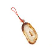 Chalcedony Carp in Lotus Pond Hanging (B)1