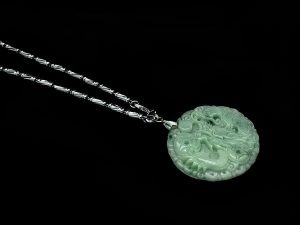 Chinese Dragon Jade Pendant Necklace1