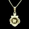 Chinese Horoscope Animal Horse Pendant w Rhodium Plated Chain3