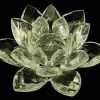 Clear Crystal Lotus Blossom Flower - 30mm1