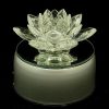 Clear Crystal Lotus Blossom Flower - 30mm4