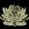 Clear Crystal Lotus Blossom Flower - 40mm2