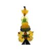 Colorful Liuli Kuan Yin with Lotuses Beaded Tassel3