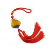 Colorful Liuli Laughing Buddha Tassel1