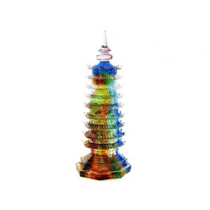 Colourful Liuli Nine Level Feng Shui Pagoda1