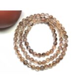 Copper Titanium Rutilated Quartz 3-Round Crystal Bracelet1