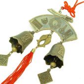 Double Bagua Fish Amulet With Bells And Protection Symbols1